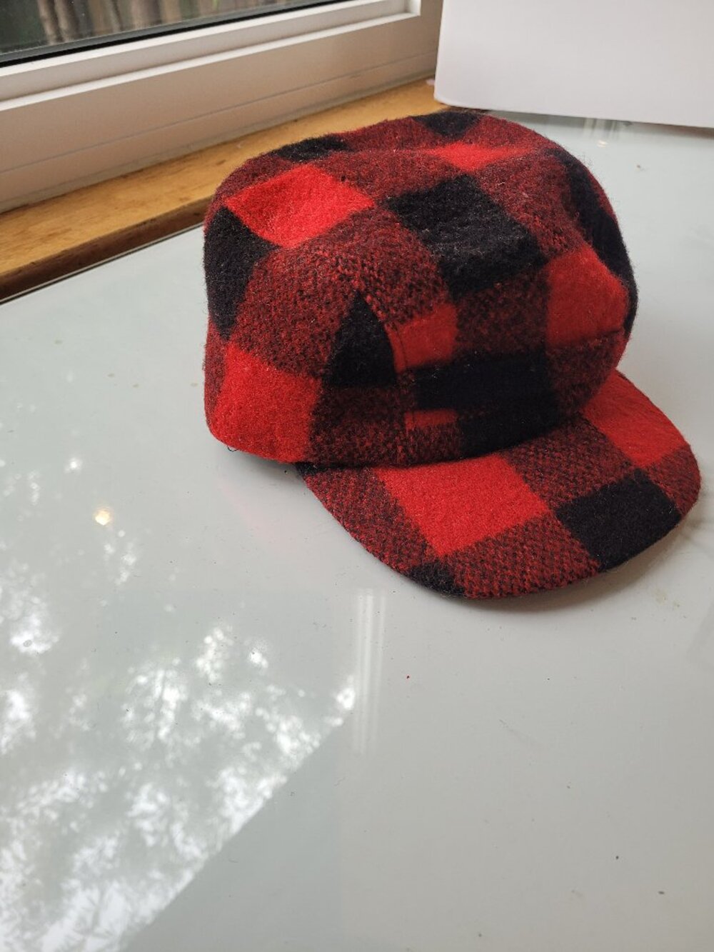 Vintage Buffalo Plaid Wool Hunting Cap - Harvard Headwear Made in USA